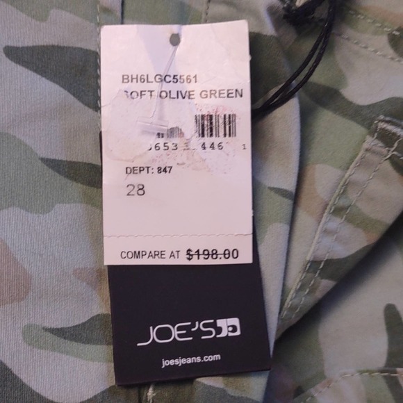 Joe's Jeans The Icon Camo Ankle Skinny Jeans 6/28 Soft Green - Picture 4 of 8